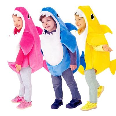 China Eco-Friendly Soft Material Carnival Cosplay Baby Boy Girls Party Christmas Shark Family Teams Halloween Children Dress Up Costumes for sale