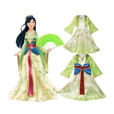 China Fancy Children Dress Chinese Traditional Asian Princess Hua Mulan Costume Hanfu Kids Heroine Party Up Costumes For Little Girls Baby Toddler for sale