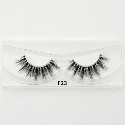 China Very Soft and Criss Cross and Straight Strands 2022 Hot Sale Handmade Clear Strip Lashes Customized Packaging Cruelty Free Mink Eyelash Full Strip Lashes For Wholesale for sale