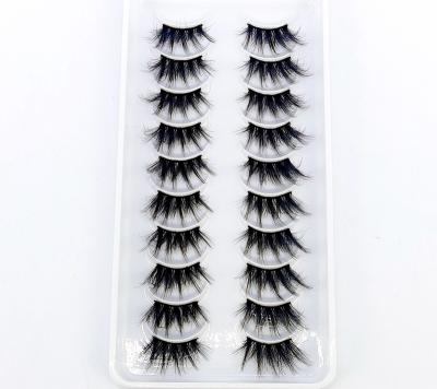 China Mink-eyelash-customized seller fluffy eyelash styles very soft and natural book half eyelashes 10 pairs for sale