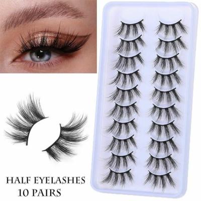 China Very Soft and Natural Vegan and Cruelty Free Styles 10 Pairs False Lashes Natural Small Size Eyelashes 3d Eyelashes False Mink Eyelashes for sale