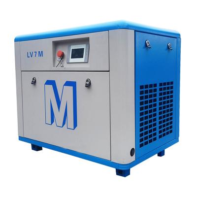 China Lubricated Industrial Equipments 7.5kw Permanent magnet frequency conversion rotary screw air compressor for sale