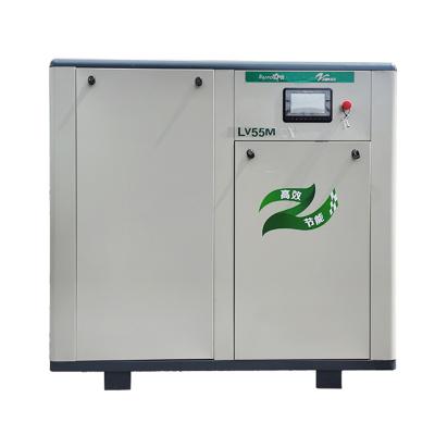 China Lubricated 55KW indirect driven screw air compressor for industrial machine for sale