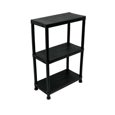 China Corrosion Protection China Factory 3 Tier Black Plastic Heavy Duty Shelving Shelving Unit for sale