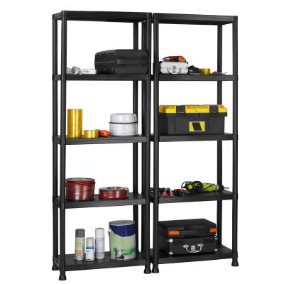 China Durable Plastic Corrosion Protection Amazon Ebay Market PP Garage Oil Rack Space Saving Organizer Warehouse Shelving Unit Shelf Rack for sale