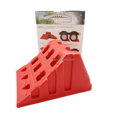 China Factory direct sale durable pp rv truck camper trailer wheel chock car lift plug leveling blocks skid stabilizer for sale