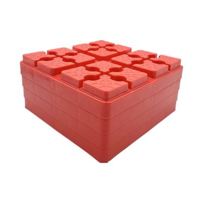 China Wheel Stopper PP Wheels Heavy Duty Leveling Blocks Camper Wheel Stabilizer And Chocks Anti-Slip Parking Blocks With Storage Bag for sale