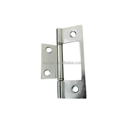 China Easy Installation Free Sample Bi-Folding Door Hinges Metal Hardware Nickel Plated With Screws for sale