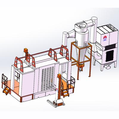 China Hotels Industrial Painting Robot Metal Powder Coating Machine Industrial Manual Powder Coating Line for Metal and Metal Barrier Gate for sale