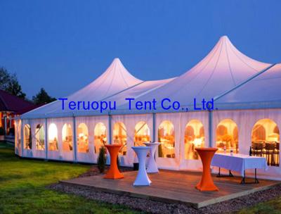 China Waterproof Clear Span Pagoda Tents Aluminum Frame PVC Ridge Garden Party for sale