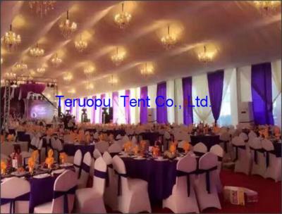 China Temporary Garden Party Marquee Aluminium Frame White Party Marquee With Decoration for sale