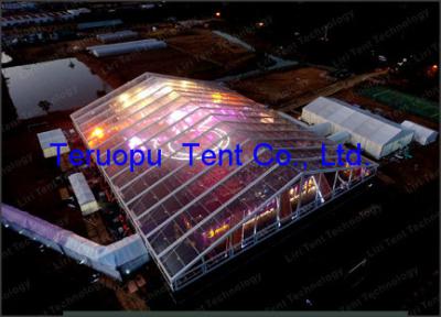 China PVC Coated Roof Wedding Clear Span Structure Tents Movable Including  600 Seater for sale