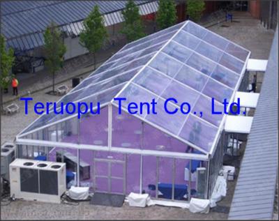 China Luxury Huge Transparent Marquee Tent Long Span DIN4102 B1 M2 Certicated for sale