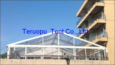 China 15X40m Glass Marquee Tent With Transparent Roof Cover For Wedding Event for sale