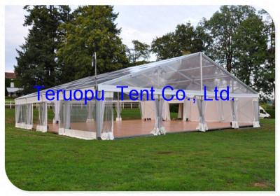 China Giant Wedding Glass Tent Movable  Aluminium Frame Clear Canopy Tent 20 X 30 M for sale