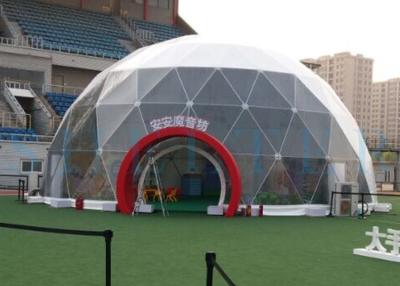 China Customized Outdoor Geodesic Dome Tent Aluminum Frame Waterproof Transparent PVC Window for sale