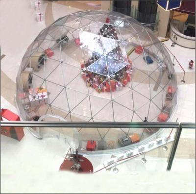 Cina tenda della cupola della radura della tenda della cupola geodetica di 20m con la struttura dell'acciaio inossidabile della porta della chiusura lampo in vendita