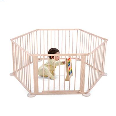 China 94*55*72cm Large Baby Folding Playpen Solid Wood Playpen For Babies for sale