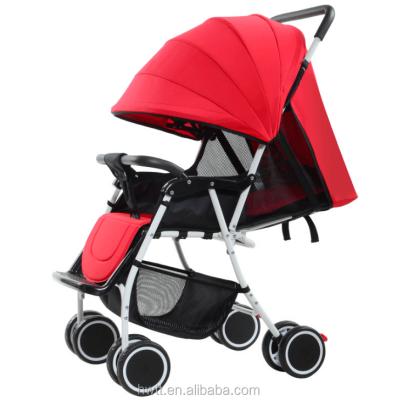 China 2017 high quality cotton baby stroller foldable 3 in 1 pram, cotton material baby stroller for sale