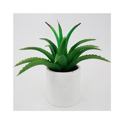 China CLASSIC Artificial Succulent Plants In Pot Modern Concrete Modern Home Decor Faux Potted Greenery for sale