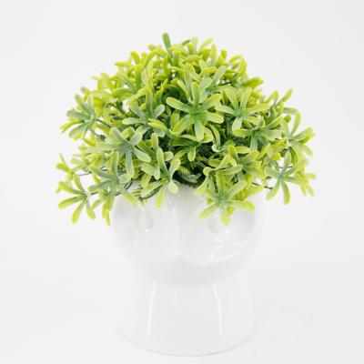 China CLASSIC Artificial Plants In Pot Modern Ceramic Home Decor Faux Potted Greenery for sale