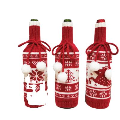 China 100% Christmas Decoration Santa Claus Acrylic Bottle Cover Decoration Christmas Ornaments Gifts for sale