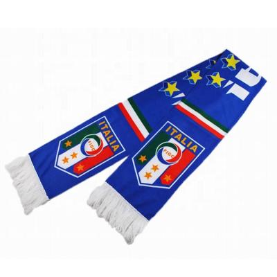 China Wholesale High Quality Polyester China OEM Football Printed Fan Advertising Scarf for sale