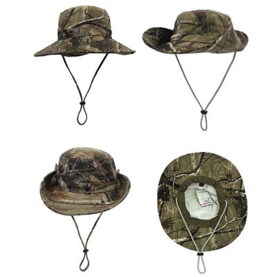 China Character Customized 100% Recyclable And Eco Friendly Camouflage Wide Brim Bucket Hat RPET Hat for sale