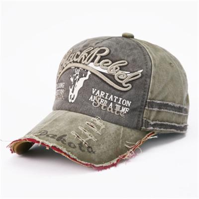 China JOINT Hot Sale Washed Denim Cowboy Baseball Cap With Embroidered Letter Custom Made for sale