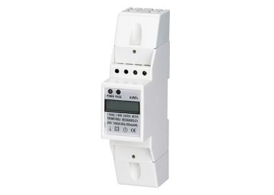 China Electronic Din Rail Single Phase Kilowatt Hour Meter with LCD Display for sale