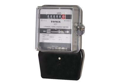 China Electromechanical Single Phase Induction Type Energy Meter for Indoor / Outdoor Use for sale