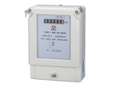 China Meter van de enige Fase de Elektronische Energie, de Elektrische Analoge Vertoning van de kilowatt-uurmeter Te koop