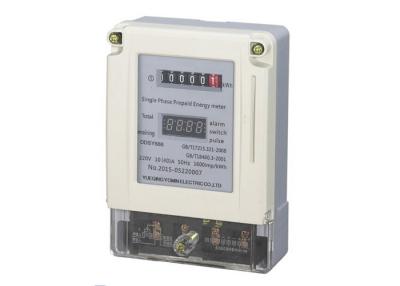 China 50/60HZ Active Electricity Prepayment Kilowatt Hour Meter Single Phase for sale