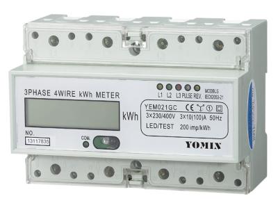 China Dreiphasenenergie-Meter RS485 Modbus, elektronisches KWH-Meter mit CT betrieben zu verkaufen