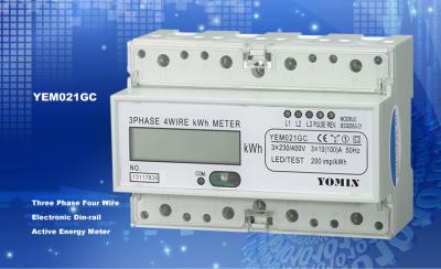 China Ligth Weight 35mm Din Rail KWH Meter / Digital Meter Direct Mode With PC Material for sale