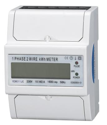 China Electric Direct Mode Single Phase KWH Meter Accurate Measurement , Customized size for sale