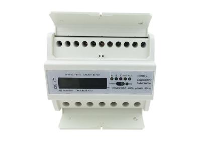 China Medidor Modbus do KWH do trilho do ruído dos controlos a distância do TRILHO do RUÍDO 7 módulos de quatro fios à venda