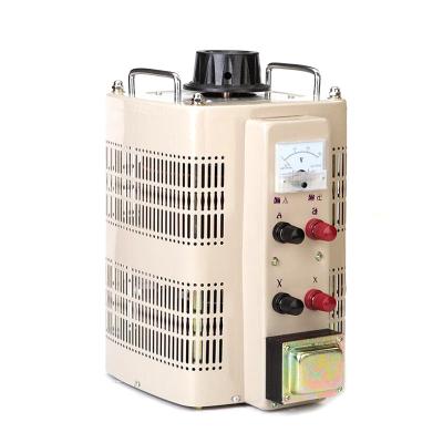 中国 単一フェーズAC 3kva Variacアナログのメートルの表示TDGC2-2電圧安定器 販売のため