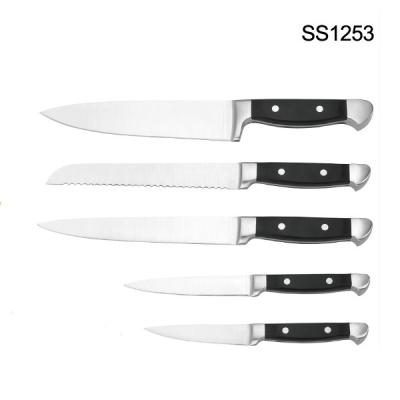 China Swiss line 5 piece kitchen knife kitchen knife set with LFGB for sale