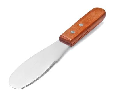 China Disposable Homesen Heated Stainless Steel Butter Knife, Wooden Butter Knife, Wooden Handle Butter Knife for sale