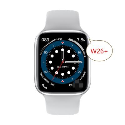 China Dropshipping Reloj W26+ 1.75 Screen Smart Watch W26 MP3 Playback Plus Heart Rate Monitor Smartwatch W26 Plus Smart Watch 2021 Serie 6 for sale