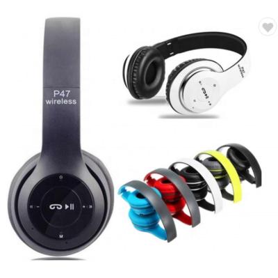 China Dropshipping P47 Earphone Dropshipping P47 Headset MP3 Player Cat Headphone BT 5.0 MP3 Player Audifono p47m Cat For IOS Android Phone P47 Radio Stereo Earphone for sale