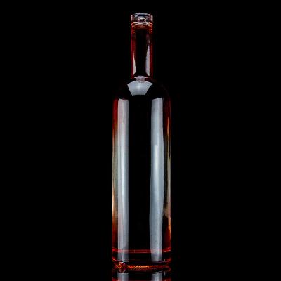 China Custom Creative Design Glass Bottle Wholesale Price Liquor Glass Bottle For Whiskey Wholesale Price 500ml Whiskey Brandy Glass Bottle for sale