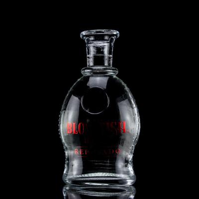 China Liquor Factory Direct Sale Hot Sale Bottle Type Custom Design 700ml750ml1000ml Super Flint Glass High Quality Whisky Bottle With Cork for sale