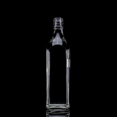 China Liquor Factory Produce Custom Hot Sale Bottle Type 500ml700ml750ml Clear Super Flint Glass Free Sample Whisky Glass Spirits Bottle for sale