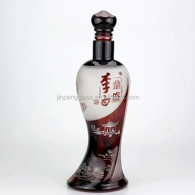 China Liquor Design By Glass Custom Bottle With Female Body Special Shaped Empty Bottle 1000ml 750ml Liquor Bottles Sale for sale