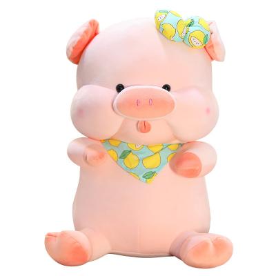 China Electric high quality cute stuffed plush toy plush doll plush toy pig process embroidery dudu pink pillow for sleep for sale