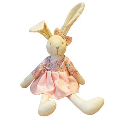 China Plush Doll Product Bunny Custom Clothes Cute Cartoon Soft Toys For Rabbits Stuffed Valentines Bunny Plush Toys for sale