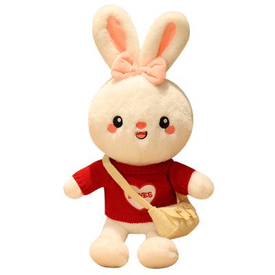 China 10 Styles Plush Toy Weighted Animal Soft Beanie Rabbit Dress Up Sweater Stuffed Toys Baby Kids Girl Gifts for sale