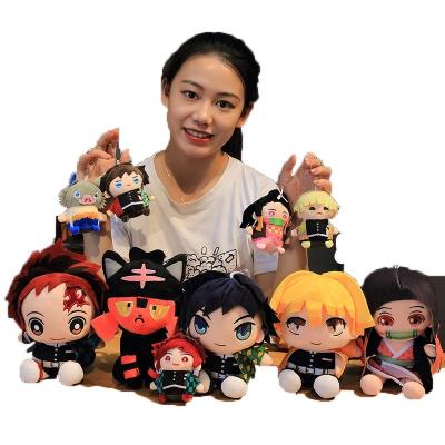 China Lovely Gift Cute Demon Slayer Plush Toys Stuffed Anime Pillow Cartoon Stuffed Toys Kids Bag Keychains Gift for sale